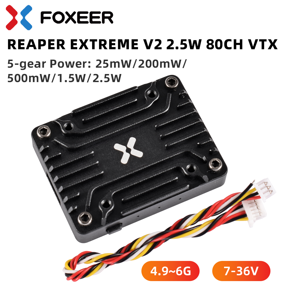 Foxeer 5.8G Reaper Extreme V2  – обзор и цена Foxeer Reaper Extreme 2.5W Vtx